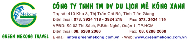 CONG TY TNHH TMDV DU LICH ME KONG XANH TUYEN DUNG