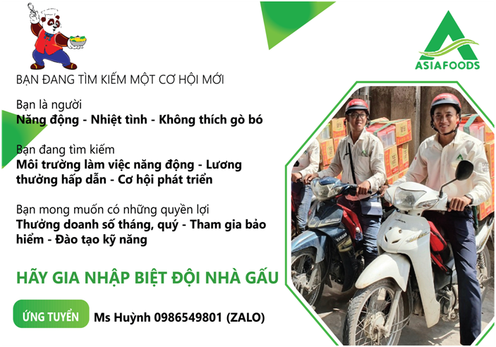 1563264685 377 CÔNG TY CP THỰC PHẨM Á CHÂU MÌ GẤU ĐỎ TUYỂN DỤNG